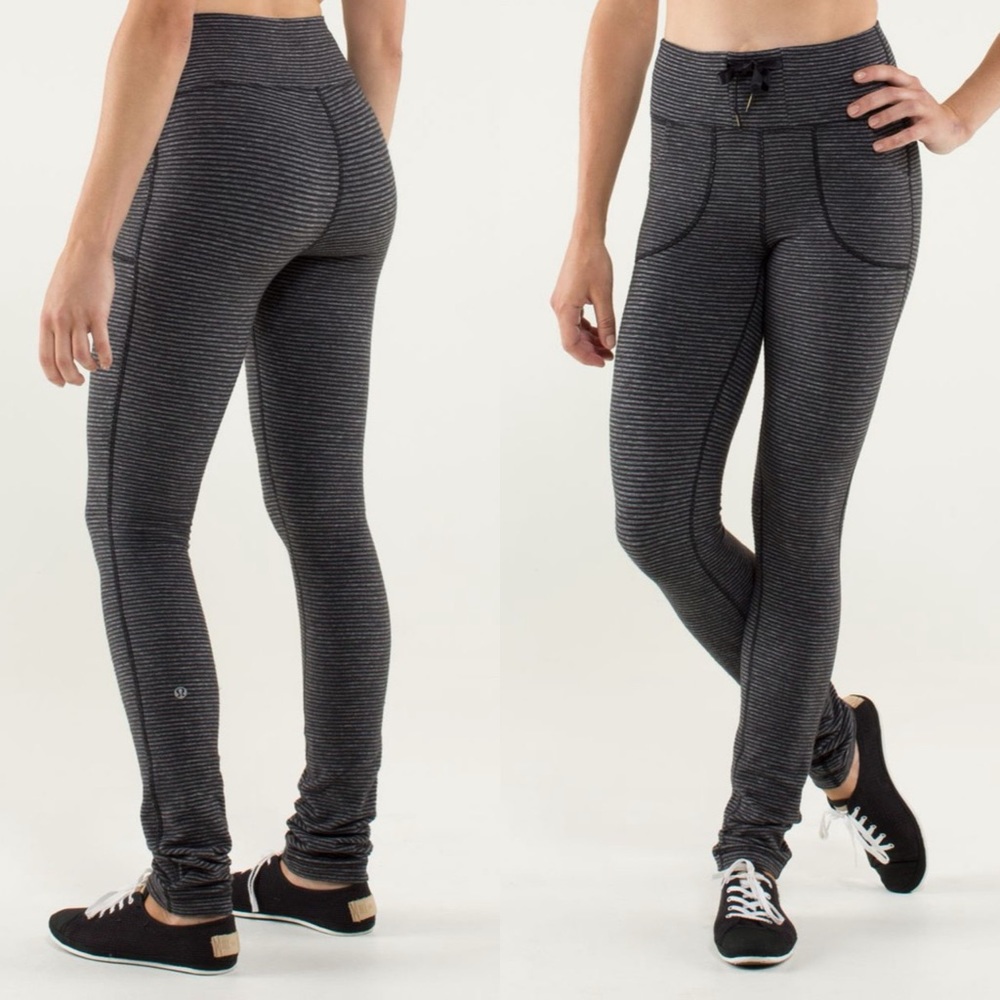 Lululemon Skinny Will Pant *Pique Black / Deep Coal Size 6 - Picture 2 of 12